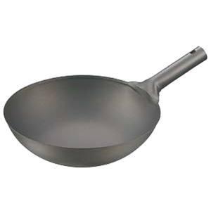 中華鍋 片手中華鍋 純チタン 北京鍋33cm 1-0426-0203 : 料理道具の