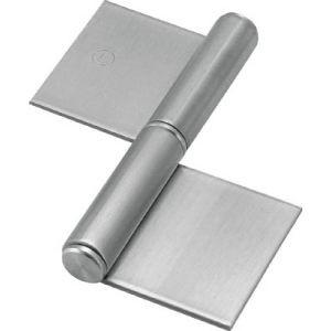 【メール便選択可】トラスコ ステンレス製特厚溶接旗蝶番 左用 全長127mm 1個入 ST-2000...