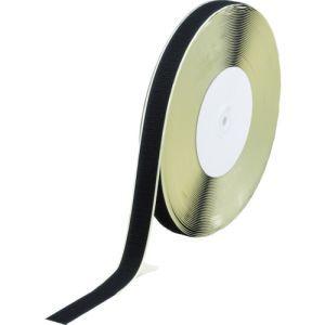 マジックテープ 糊付A側 幅25mm×長さ25m 黒 TMAN-2525-BK メーカー直送 代引不...