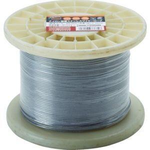 ステンレスワイヤロープ ナイロン被覆 Φ1.5(2.0)mm×20 CWC-15S200 メーカー直...