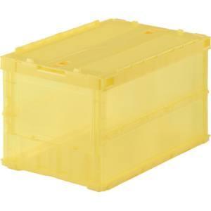 TRUSCO中山 代引き不可 TRUSCOトラスコ α折りたたみコンテナ 50L CR