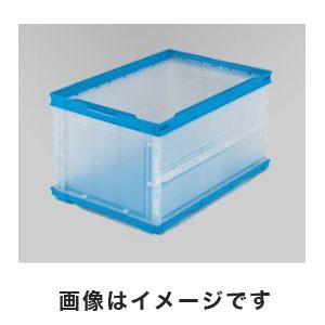 トラスコ TR-O40B TM 薄型折りたたみコンテナ 40L 透明 TRUSCO