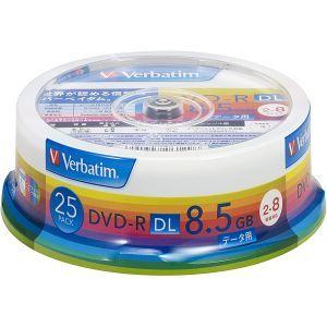バーベイタム DHR85HP25V1 データ用DVD-R DL 8.5GB 25枚 8倍速 Verb...