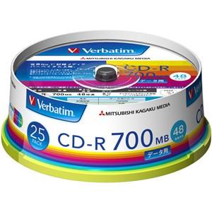 バーベイタム SR80FP25V1 CD-R CDR 700MB 48倍速 25枚 Verbatim