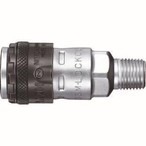 日東工器 L200-20SM RC1/4 PT1/4 ロックカプラ200 ソケット