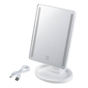 アサヒ LEDライティングミラー スクエア AY-2032