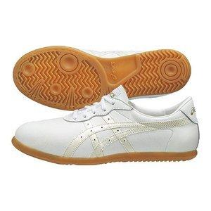 【美品】ASICS ウーシュー WU ホワイト×パール23.0cm アシックス ウーシュー WU ホワイト×パールホワイト asics