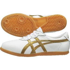 アシックス ウーシュー WU ホワイト×ゴールド asics TOW013