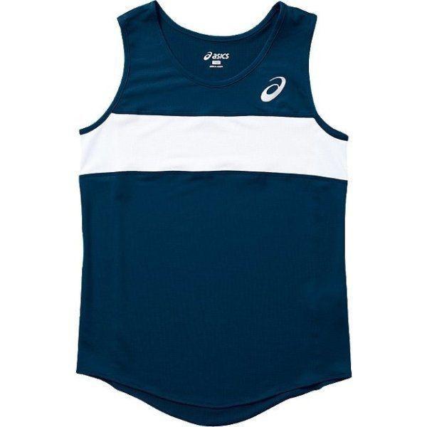 アシックス W&apos;Sランニングシャツ ネイビー asics XT2035 50