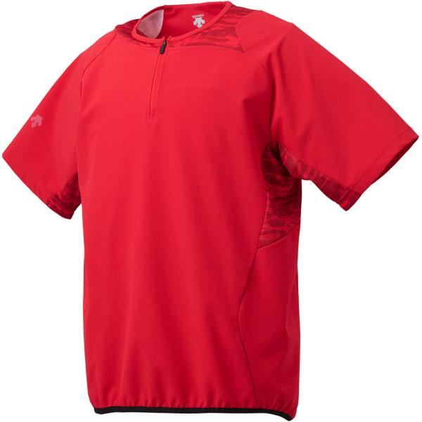 【送料２９０円】デサント ハイブリッドシャツ レッド DESCENTE DBX3607B RED