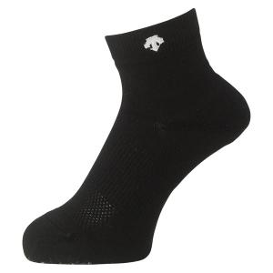 デサント ２足組ショートソックス ブラック×ホワイト