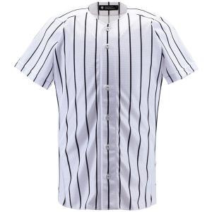 デサント ユニフォームシャツ ジュニアフルオープンシャツ （ワイドストライプ） DESCENTE JDB6000 SWBKの商品画像