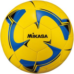 ミカサ サッカーボール ４号球 レクレーション用 イエロー×ブルー MIKASA F4TPVYBLBK｜akichan-do