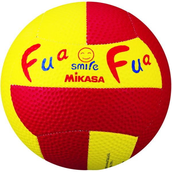 【送料無料】ミカサ ふあふあドッジ２号縫い（黄／赤） MIKASA FFD2YR