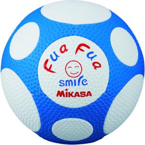【送料無料】ミカサ ふあふあサッカー４号（白／青） MIKASA FFF4WB｜akichan-do