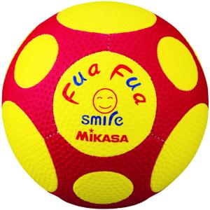 【送料無料】ミカサ ふあふあサッカー４号（黄／赤） MIKASA FFF4YR｜akichan-do