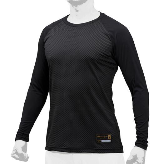 【送料無料】ミズノ ミズノプロ KUGEKI(ローネック／長袖) ブラック Mizuno 12JA9...