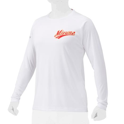 ミズノ ロングTシャツ(長袖)（ユニセックス） ホワイト Mizuno 12JAAT1901