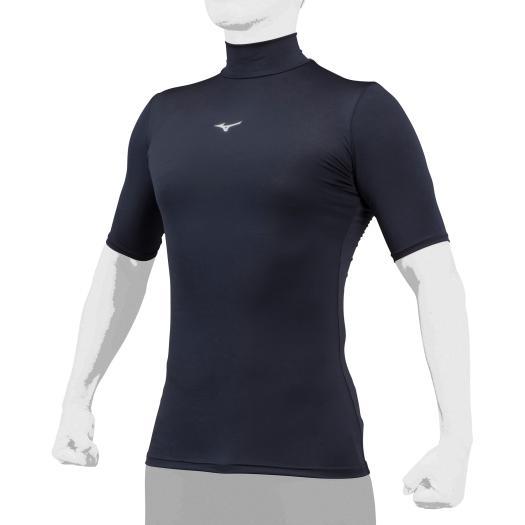 【送料無料】ミズノ バイオギア(ハイネック／半袖)（ユニセックス） ネイビー Mizuno 12JA...