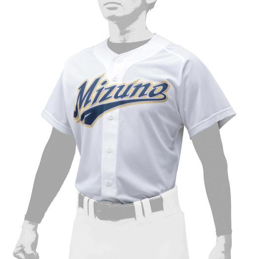 【送料無料】ミズノ シャツ／オープンタイプ(野球) ホワイト Mizuno 12JC0F4301