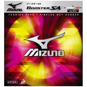 【送料無料】ミズノ 卓球ラバー　BOOSTER　SA レッド Mizuno 18RT71262｜あきちゃん堂