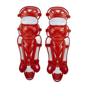 ミズノ ミズノプロ 軟式用レガーズ（野球） レッド×シルバー