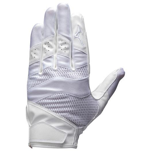 【送料２９０円】ミズノ ミズノプロ 守備手袋(捕手用)左手用 ホワイト×ホワイト（掌/ホワイト） M...