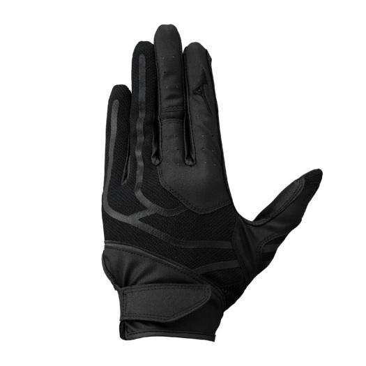 【送料２９０円】ミズノ ミズノプロ 守備手袋左手用 高校野球ルール対応モデル ブラック×ブラック M...