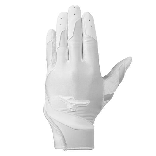 【送料無料】ミズノ 守備手袋 高校野球ルール対応左手用 ［ジュニア］ ホワイト×ホワイト(掌部カラー...