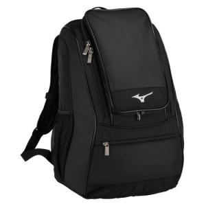 【送料無料】ミズノ バックパック(35L) ブラック Mizuno 1FJDB02009｜akichan-do