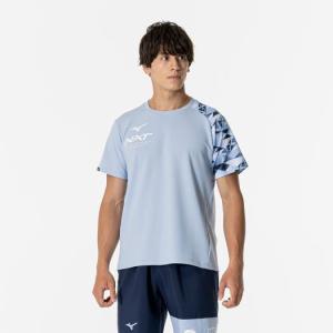 ミズノ N-XT Tシャツ （ユニセックス） セルリアンブルー Mizuno 32JAB21021の商品画像