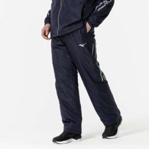 【送料無料】ミズノ 発熱素材 MCライン ブレスサーモ中綿ウォーマーパンツ（ユニセックス） ディープネイビー×シルバー Mizuno 32MFB63011