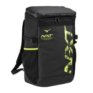 【送料無料】ミズノ N-XT バックパック(30L) ブラック×ライム Mizuno 33JDB00094｜あきちゃん堂