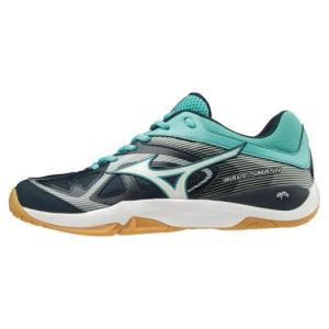 ミズノ ウエーブスマッシュ5 ネイビー×ホワイト×グリーン Mizuno 71GA1960 01