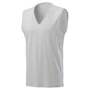 ミズノ 着るドラントクイックドライアンダーウエアVネックノースリーブシャツ ベイパーシルバー Mizuno C2JA2102 04