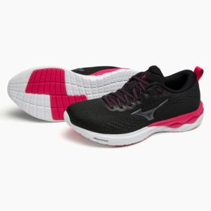 ミズノ ウエーブリボルト2 ワイド ブラック×ブラック×ピンク Mizuno J1GD2185 09
