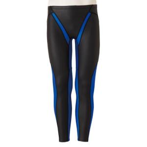 ミズノ(MIZUNO) 競泳水着 練習用 ユニセックス FG-II ロングスパッツ N2MB957992 ブラック×ブルー XSサイズ ミズノ 競泳練習用FG-II ロングスパッツ ブラック×ブルー Mizuno