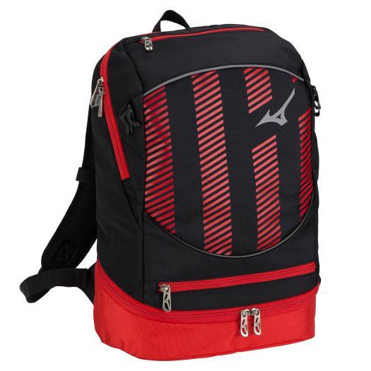 【送料無料】ミズノ バックパック(16L)［ジュニア］ ブラック×レッド Mizuno P3JD30...