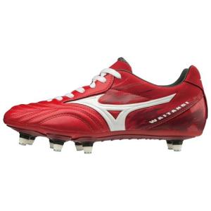 スパイク／ラグビー用／ミズノ／28.5／赤／R1GA171162／新品・未使用品 MIZUNO サムライスピード 2 レッド×ホワイト 【MIZUNO|ミズノ