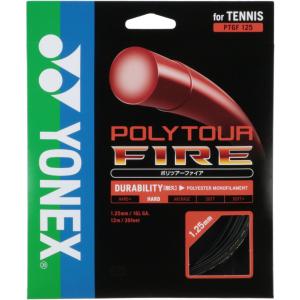 【送料２９０円】ヨネックス 硬式テニス用ガット ポリツアーファイア１２５ ブラック Yonex PTGF125 007