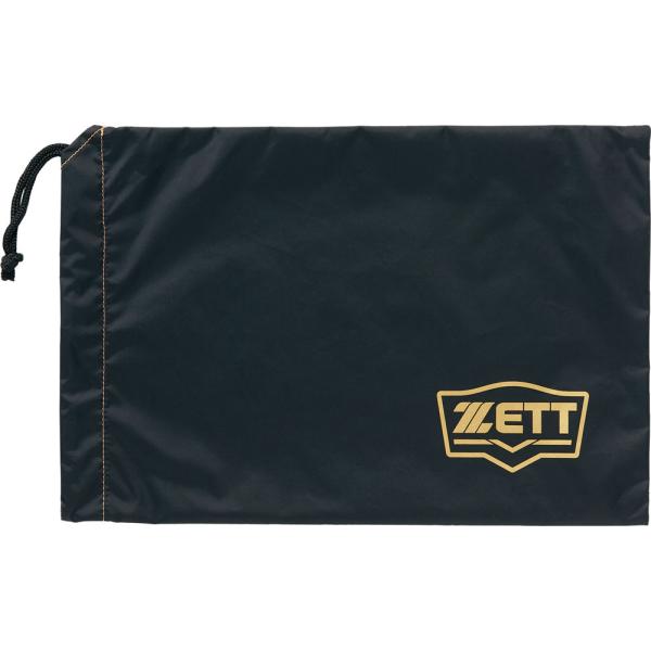 【送料２９０円】ゼット 野球 シューズ袋 ブラック ZETT BA197 1900