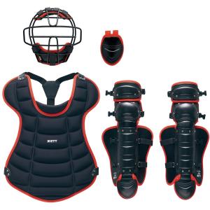 ゼット（ZETT） 少年軟式用 キャッチャー防具 4点セット 限定 ジュニア