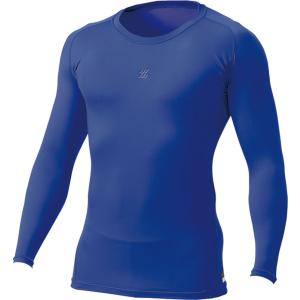 ゼット プロステイタス フィジカルコントロールウエア クルーネック 長袖 アンダーシャツ フィットタイプ ロイヤルブルー ZETT BPRO800C 2500