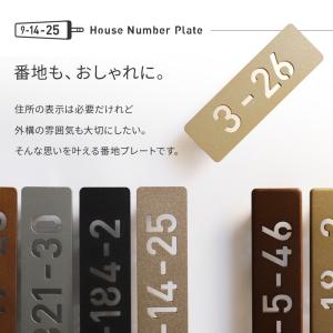 表札 ハウスナンバー ステンレス 数字 番地 ...の詳細画像2