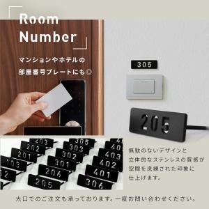 表札 ハウスナンバー ステンレス 数字 番地 ...の詳細画像5