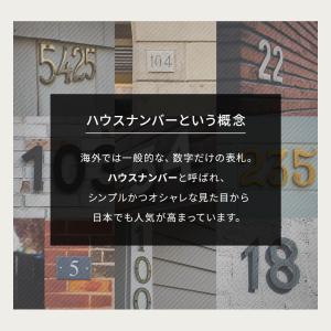 表札 ステンレス ハウスナンバー 数字 切り文...の詳細画像3