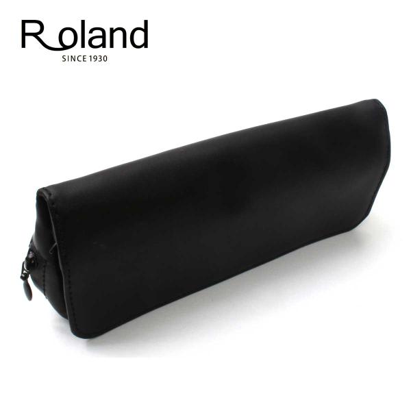 Roland ローランド ホック付き パイプポーチ ブラック BK 18011703 YMEX