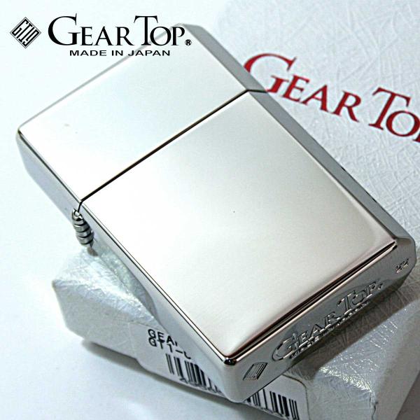 GEAR TOP ギアトップ 無地 ニッケルミラー フリントオイルライター GT1-01 メール便専...