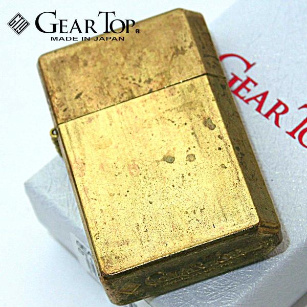 GEAR TOP ギアトップ 無地 ワイルドブラス フリントオイルライター GT1-08 メール便専...