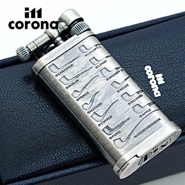 im corona イム・コロナ オールドボーイ ステンレス パイプ柄 フリントガスライター 110...